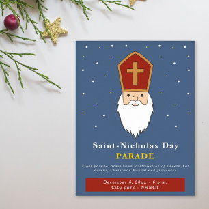 Affiche personnalisable de défilé de Saint-Nicolas