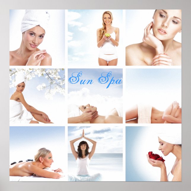 Affiche personnalisable pour centre de beauté spa (Devant)