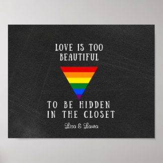Affiche personnalisable Rainbow Pride