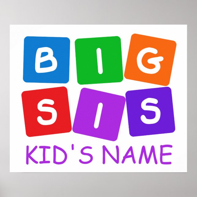 Affiche personnalisée Big Sis (Devant)