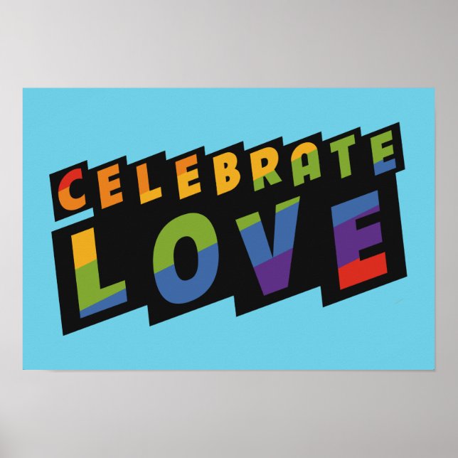 Affiche personnalisée Celebrate Love (Devant)