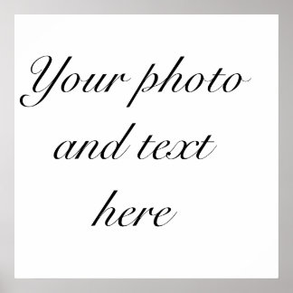 Affiche personnalisée de 23 po x 23 po