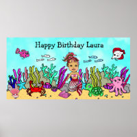 Affiche personnalisée de joyeux anniversaire de si