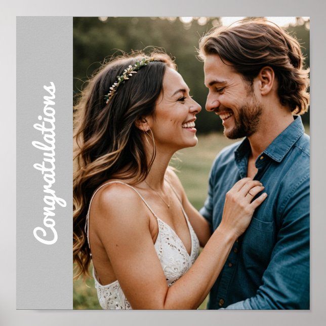 Affiche personnalisée de proposition de mariage su (Devant)