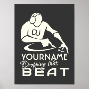 Affiche personnalisée DJ