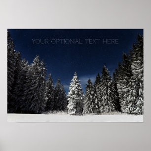 Affiche personnalisée du ciel d'hiver