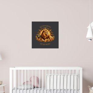 Affiche personnalisée du signe du zodiaque Lion gr