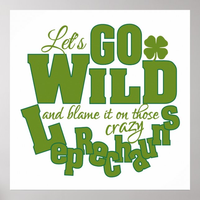 Affiche personnalisée Leprechaun (Devant)