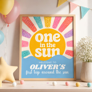 Affiche personnalisée One in the Sun avec nom