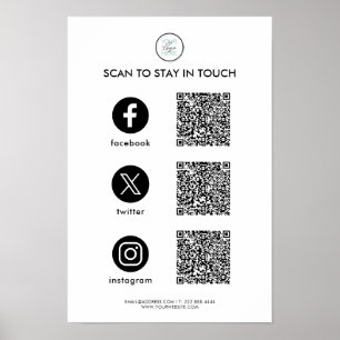 Affiche personnalisée pour entreprise sur les rése