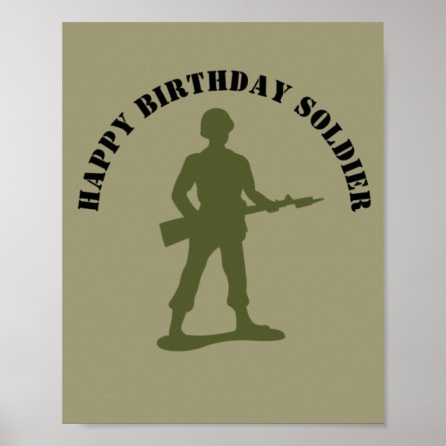 Affiche personnalisée pour les soldats de l'Armée  (Devant)
