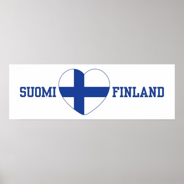 affiche personnalisée SUOMI FINLAND (Devant)