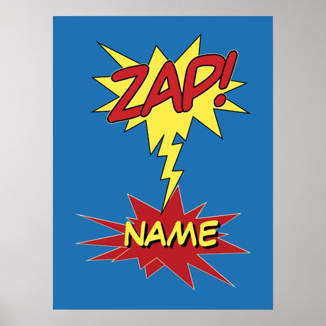 Affiche personnalisée ZAP ! (Devant)