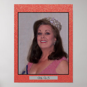 Affiche personnelle de portrait de parties