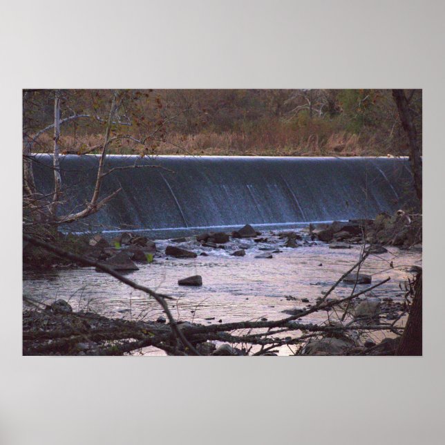 Affiche photo de cascade (Devant)