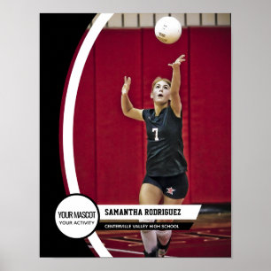 Affiche photo de classe à cadre incurvé noir