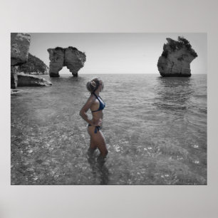 Affiche photo de la fille bikini