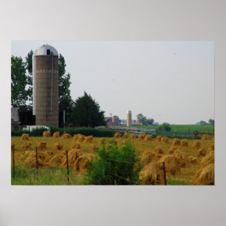 Affiche photographique du paysage agricole