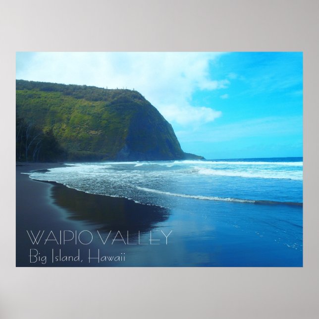 Affiche pittoresque de Waipio Valley Big Island Ha (Devant)