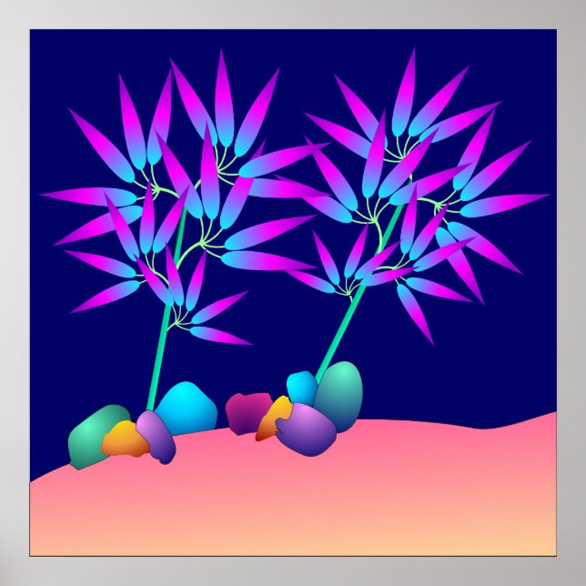 Affiche plante brillante (Devant)