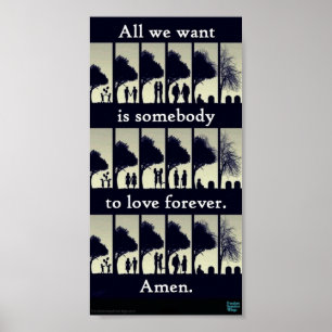 Affiche poétique de mariage homosexuel