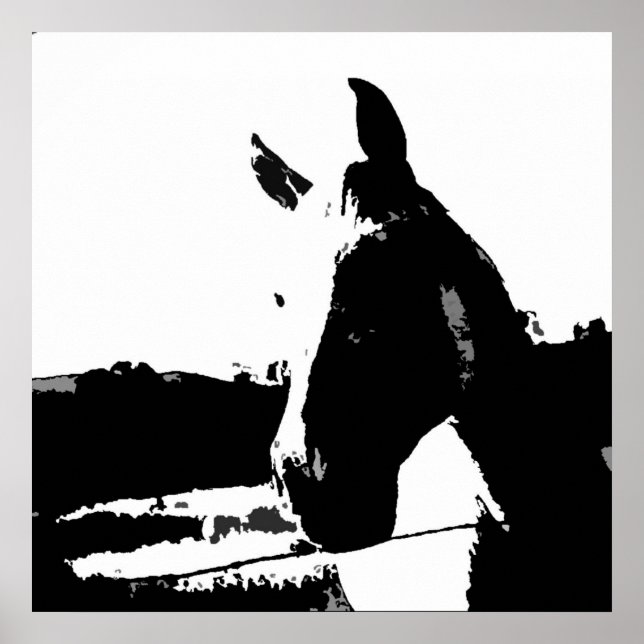 Affiche Pop Art Cheval (Devant)