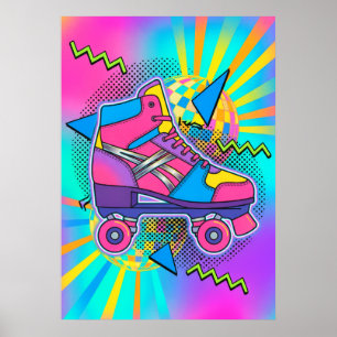 Affiche Pop Art de Roller en Rétrostyle