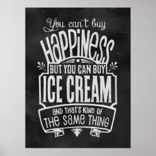 Affiche pour amateur de glace