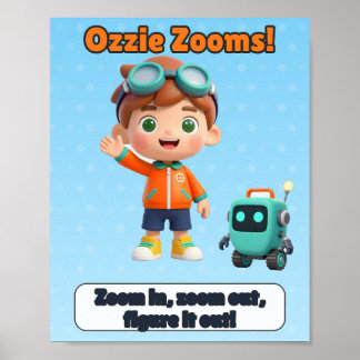 Affiche pour chambre d'enfants - Zoom avant, Zoom