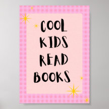 Affiche pour enfants qui lisent des livres | Poste