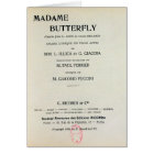 Affiche pour Madame Butterfly par Giacomo