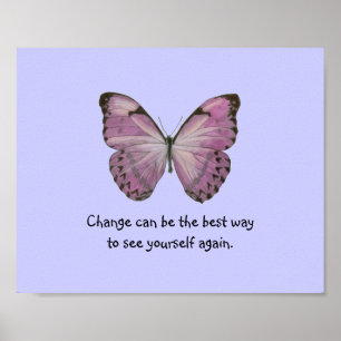 Affiche pourpre de papillon