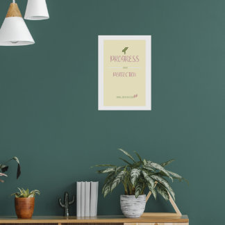Affiche Progresser plutôt que la Perfection