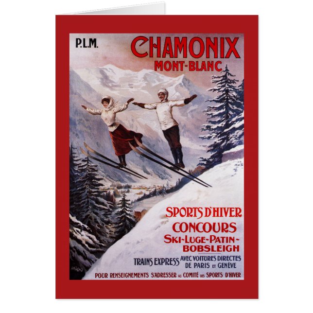 Affiche promotionnelle ski (Devant)
