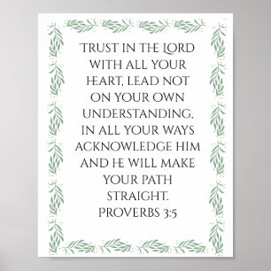 Affiche Proverbes 3:5