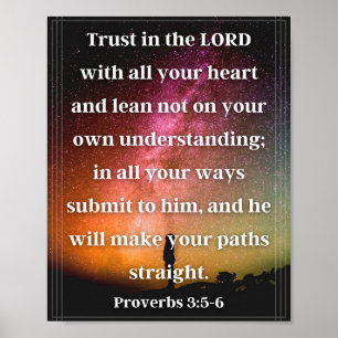 Affiche Proverbes 3:5-6