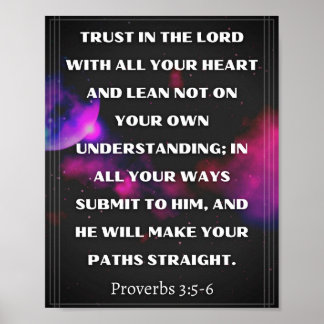 Affiche Proverbes 3:5-6