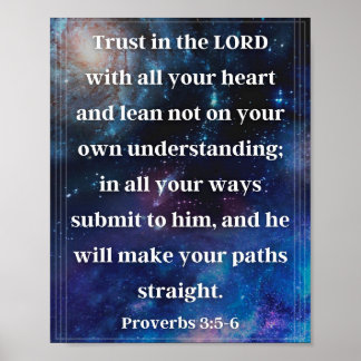 Affiche Proverbes 3:5-6