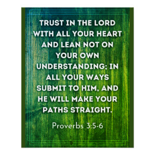 Affiche Proverbes 3:5-6