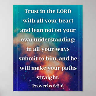 Affiche Proverbes 3:5-6