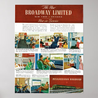 Affiche PRR New Broadway Limited