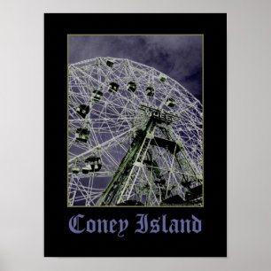 Affiche psychédélique Wonder Wheel