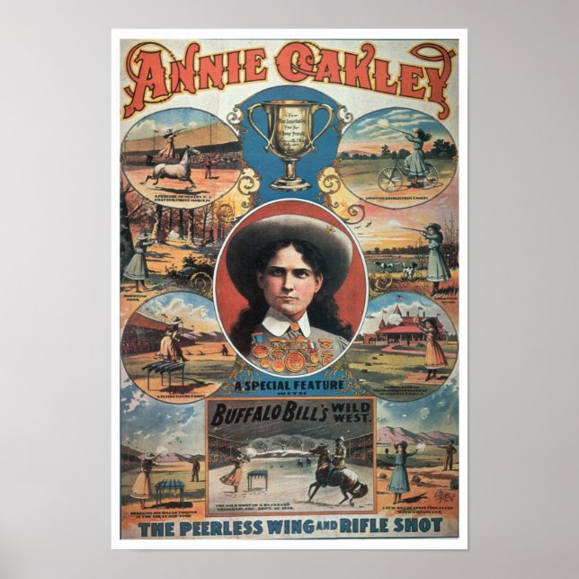 Affiche publicitaire Annie Oakley avec Buffa (Devant)