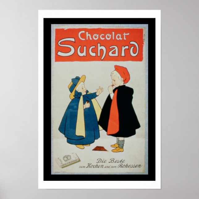 Affiche publicitaire 'Chocolat Suchard' (illuminé  (Devant)
