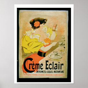 Affiche publicitaire 'Creme Eclair Instant Dessert