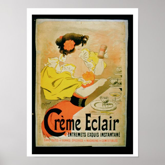 Affiche publicitaire 'Creme Eclair Instant Dessert (Devant)