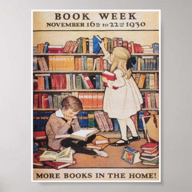 Affiche publicitaire de la semaine du livre (Devant)