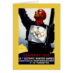 Affiche publicitaire des Jeux olympiques d'hiver d