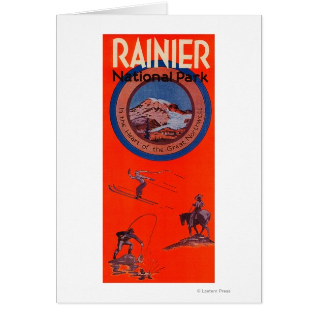 Affiche publicitaire du Mont Rainier (Devant)