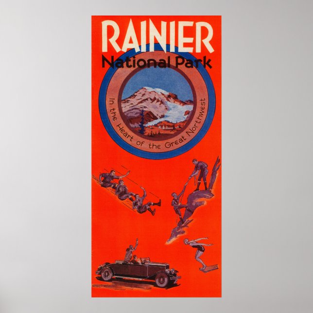 Affiche publicitaire du Mont Rainier 2 (Devant)